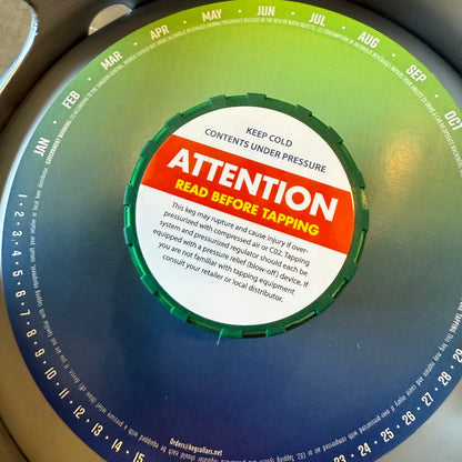 ATTENTION: Read Before Tapping Keg Cap Stickers (2.25") – Pack of 50