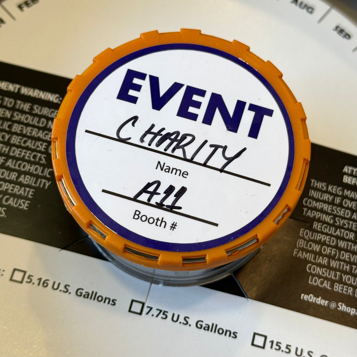 EVENT Keg Cap Stickers (2.25") – Pack of 50