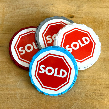 SOLD Keg Cap Stickers (2.25") – Pack of 50