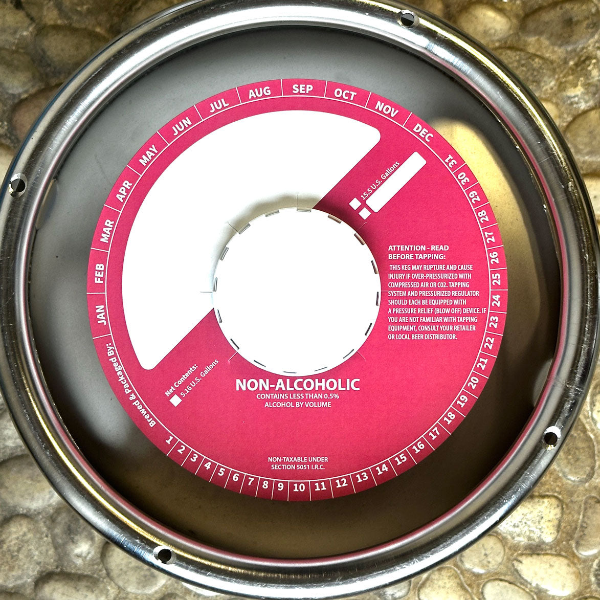 Non-Alcoholic Party Punch Red 6.5" Keg Collars