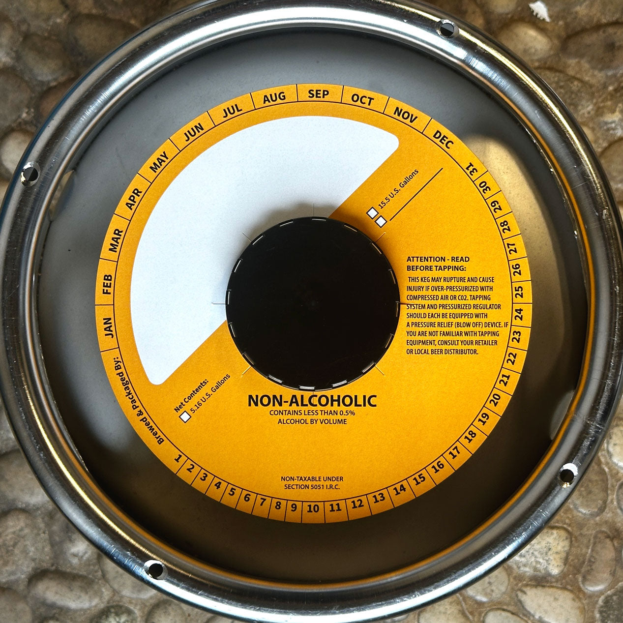 Non-Alcoholic Sun Kissed Sun Kissed Yellow 6.5" Keg Collars